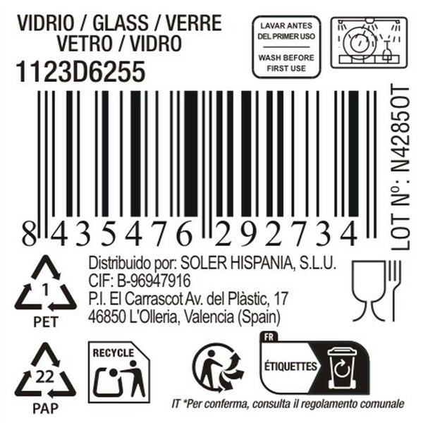 Wineglass La Mediterránea Bois (48 Units)