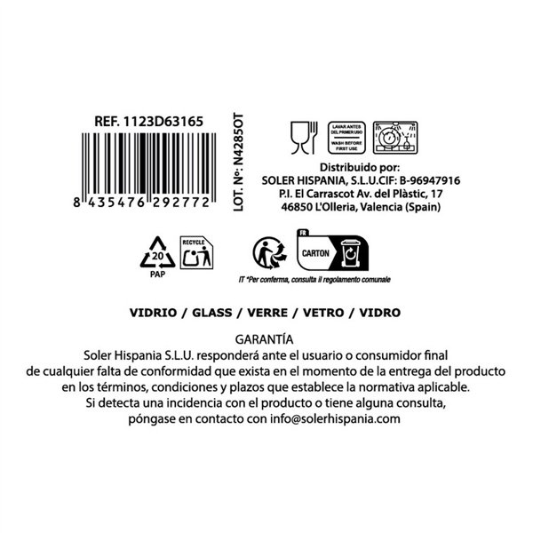 Wineglass La Mediterránea Bois (48 Units)