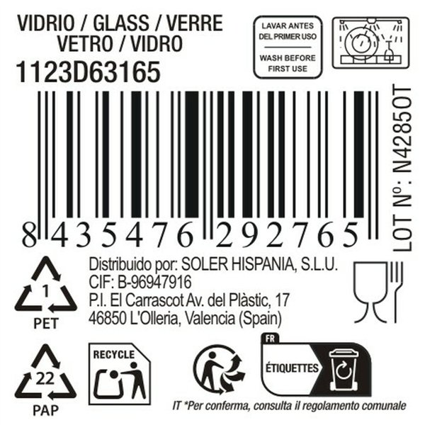 Wineglass La Mediterránea Bois (48 Units)