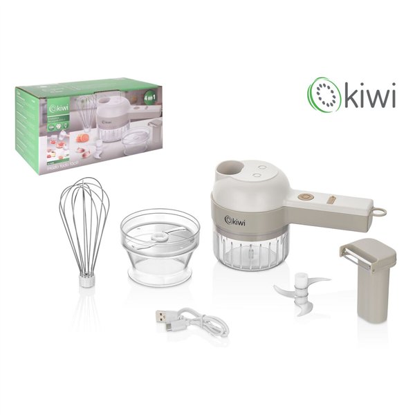 Rechargeable Portable Mini Chopper Kiwi 200 ml (6 Units)
