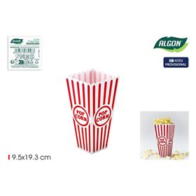 Container to serve the popcorn Algon 9,5 x 19,3 cm (24 Units)