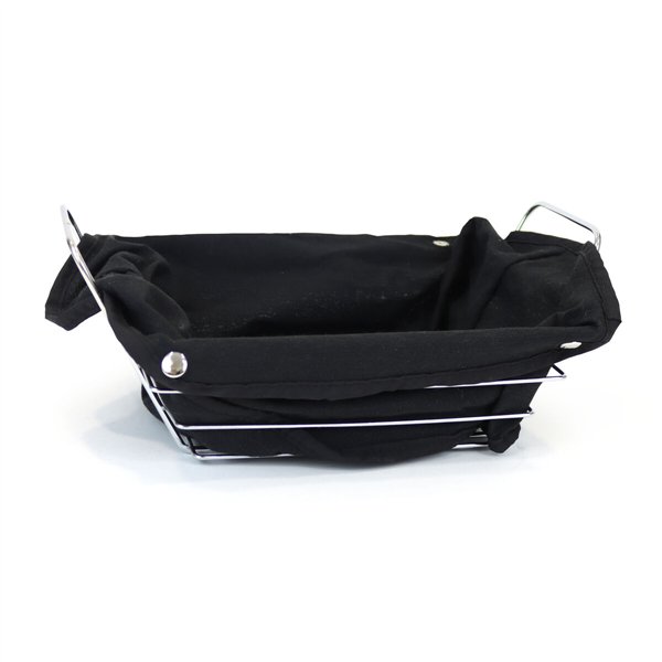 Breadbasket My Bar Black Metal Rectangular 29 x 20 x 11,7 cm (12 Units)