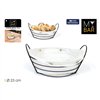 Breadbasket My Bar White Metal 26 x 23,5 x 11,2 cm (12 Units)