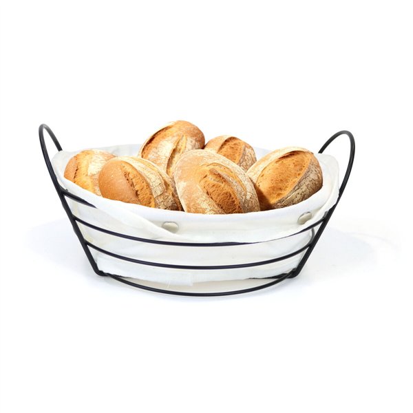 Breadbasket My Bar White Metal 26 x 23,5 x 11,2 cm (12 Units)