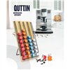 Coffee Capsule Organiser Quttin Bamboo 35 x 18 x 4 cm 40 Coffee Capsules (6 Units)