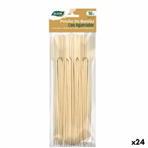 Bamboo toothpicks Algon Bamboo 50 Pieces (24 Units)