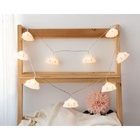 Wreath of LED Balls Clouds 150 cm