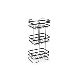 Bread Basket Black Plastic Circular 19,6 x 19,6 x 4,6 cm (24 Units)
