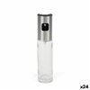 Cruet La Mediterránea Luxe Transparent Silver Glass 100 ml (24 Units)