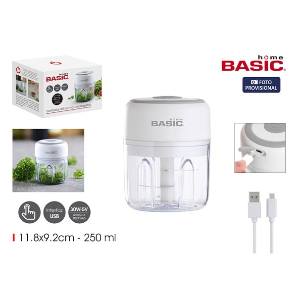 Vegetable Cutter Basic Home 250 ml 11,8 x 9,2 cm (8 Units)