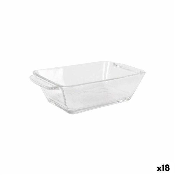 Appetizer Set Arcoglass Anubis Glass Rectangular 4 Pieces (18 Units)