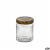 Glass Jar La Mediterránea WOOD 250 ml (24 Units)