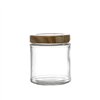 Glass Jar La Mediterránea WOOD 250 ml (24 Units)