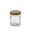 Glass Jar La Mediterránea WOOD 250 ml (24 Units)