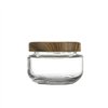 Glass Jar La Mediterránea WOOD 140 ml (24 Units)