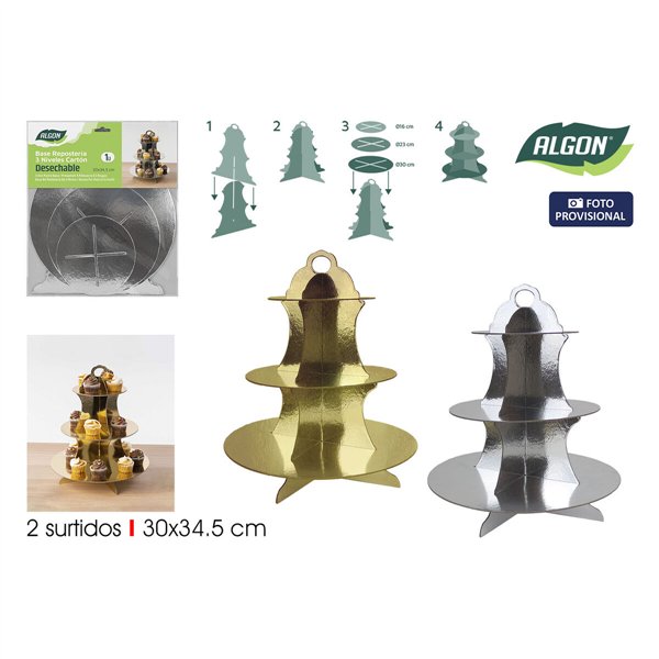 Snack tray Algon 30 cm (24 Units)