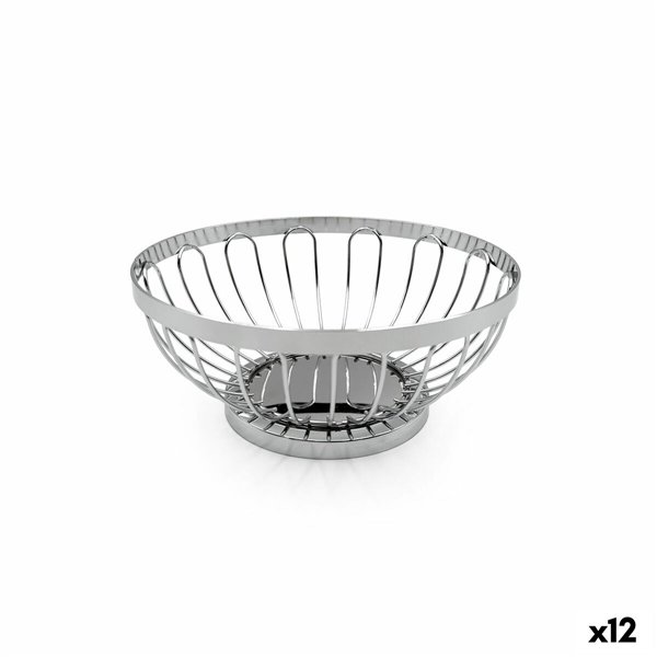 Breadbasket My Bar Silver Metal 17,5 X 7 CM (12 Units)