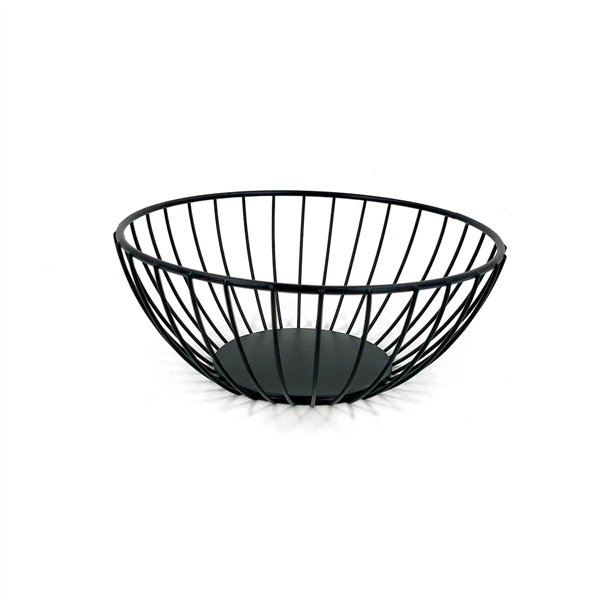 Breadbasket My Bar Black Metal Circular 20 x 8 cm (12 Units)
