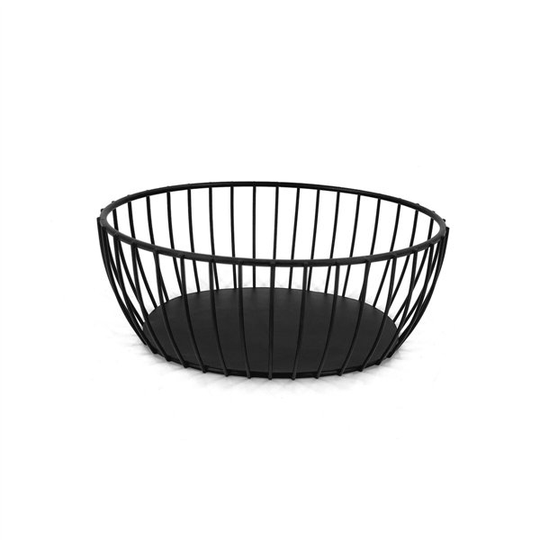 Breadbasket My Bar Black Metal Oval 20 x 15 x 8 cm (12 Units)
