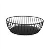 Breadbasket My Bar Black Metal Oval 24 x 19 x 8 cm (12 Units)