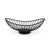 Breadbasket My Bar Black Metal Oval 25 x 13,5 x 9 cm (12 Units)