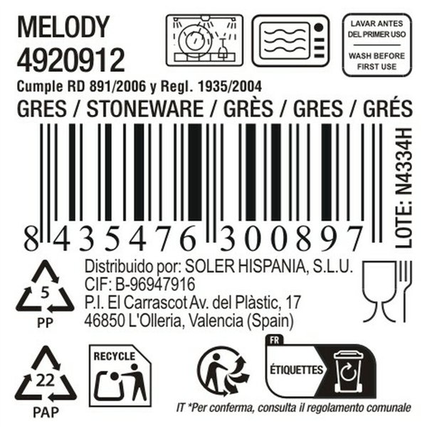 Cup La Mediterránea Melody 350 ml (36 Units)