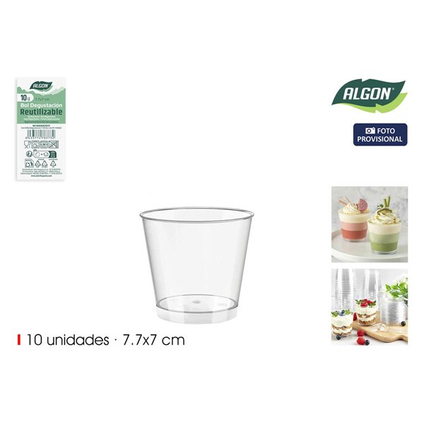 Snack Bowl Algon 10 Pieces (24 Units)