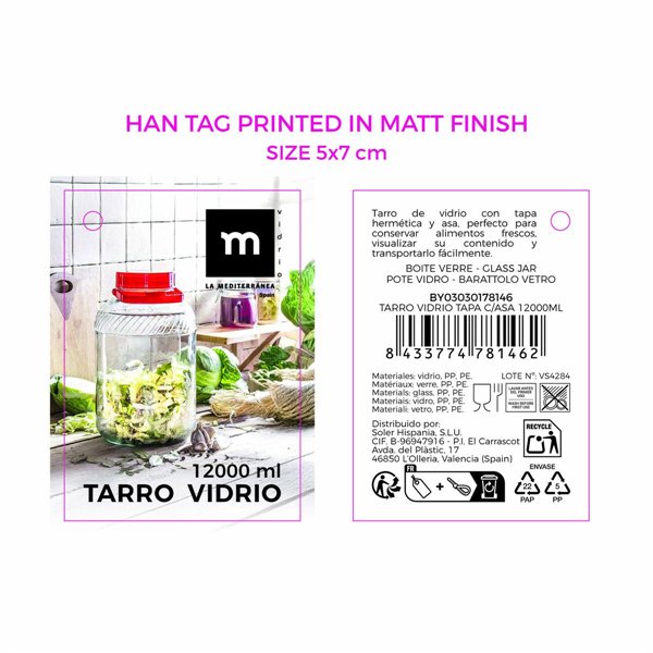 Tin La Mediterránea 12 L (2 Units)