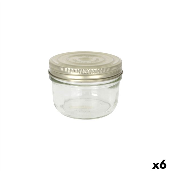 Jar Le Parfait Wiss Transparent Golden 350 ml Hermetic (6 Units)