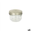 Jar Le Parfait Wiss Transparent Golden 350 ml Hermetic (6 Units)