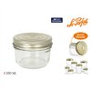 Jar Le Parfait Wiss Transparent Golden 350 ml Hermetic (6 Units)