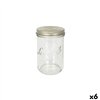 Jar Le Parfait Wiss Transparent Golden 500 ml Hermetic (6 Units)