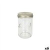 Jar Le Parfait Wiss Transparent Golden 750 ml Hermetic (6 Units)