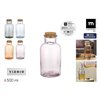 Glass Bottle La Mediterránea Cork Glass 500 ml (16 Units)