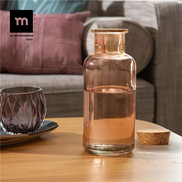 Glass Bottle La Mediterránea Cork Glass 500 ml (16 Units)