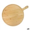 Cutting board Quttin Brown 33 x 43 x 1 cm Pizza (12 Units)