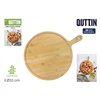 Cutting board Quttin Brown 33 x 43 x 1 cm Pizza (12 Units)