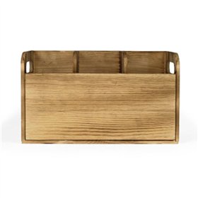 Pot for Kitchen Utensils My Bar Wood 30 x 11,2 x 17 cm (6 Units)