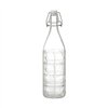 Glass Bottle La Mediterránea Transparent Glass 1 L (12 Units)