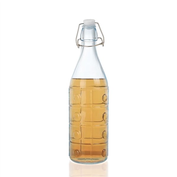 Glass Bottle La Mediterránea Glass 1 L (12 Units)