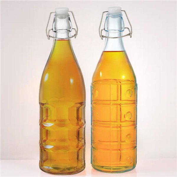 Glass Bottle La Mediterránea Glass 1 L (12 Units)
