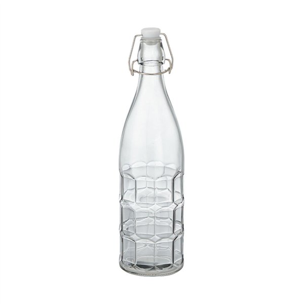 Glass Bottle La Mediterránea Glass 1 L (12 Units)