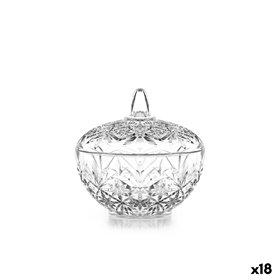 Glass Jar Inde Nefertiti Transparent (18 Units)