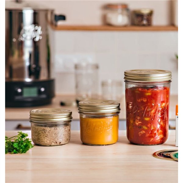 Jar Le Parfait Wiss Transparent Golden 200 ml Hermetic (6 Units)