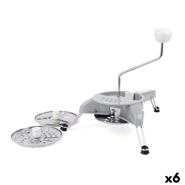 Manual Vegetable Chopper Quttin Grey Stainless steel 31 x 25,7 x 23 cm (6 Units)