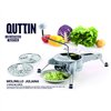 Manual Vegetable Chopper Quttin Grey Stainless steel 31 x 25,7 x 23 cm (6 Units)