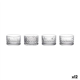Set of bowls La Mediterránea Amir Transparent Glass 240 ml 4 Pieces (12 Units)