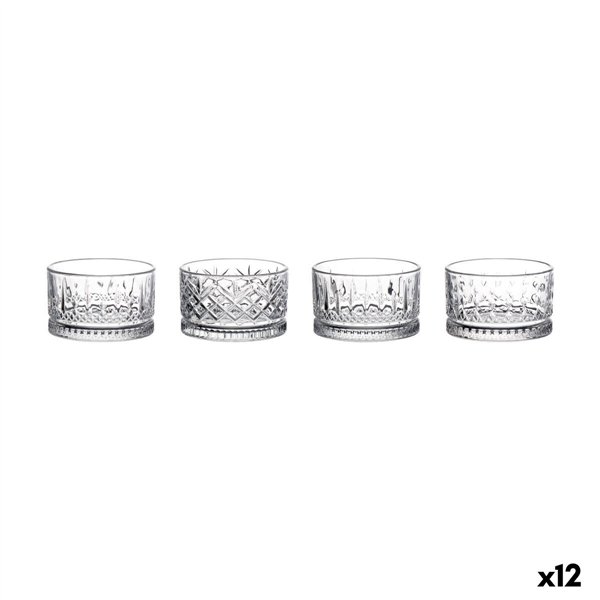 Set of bowls La Mediterránea Amir Transparent Glass 240 ml 4 Pieces (12 Units)