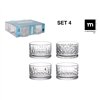Set of bowls La Mediterránea Amir Transparent Glass 240 ml 4 Pieces (12 Units)