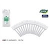 Reusable fork set Algon Transparent 18 cm 15 Pieces (24 Units)